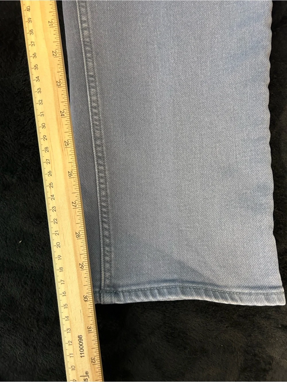 Faherty Men’s 36x32 Rocky Blue Stretch Terry 5 Pocket Straight Pants Excellent
